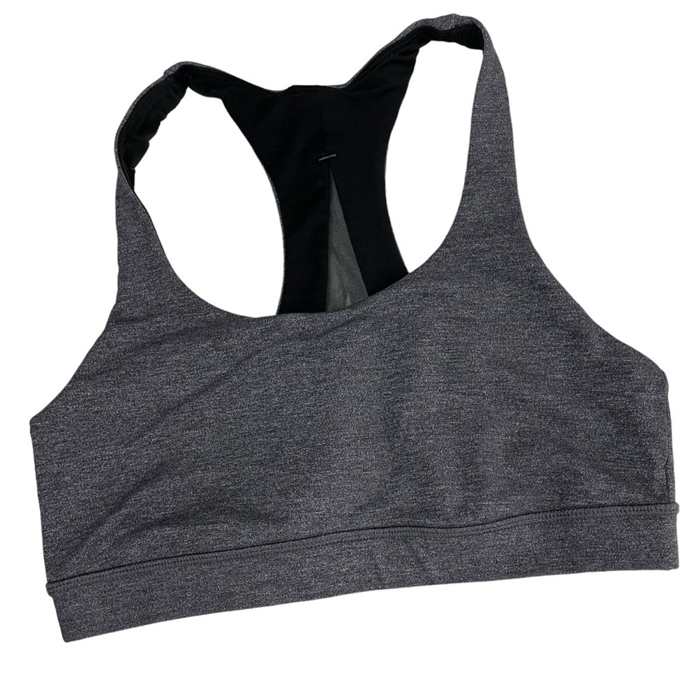 lululemon athletica Invigorate Bra Heathered Black Sz 8 - Picture 5 of 12